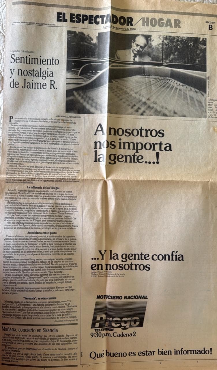 El espectador, recorte
