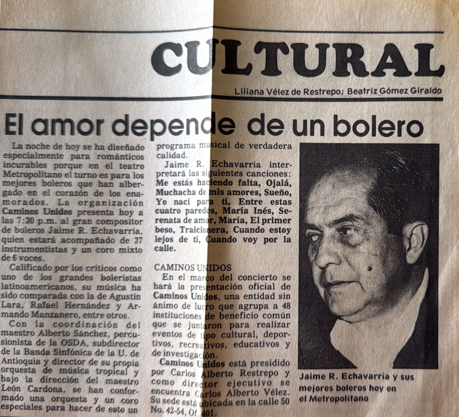 El amor depende de un bolero