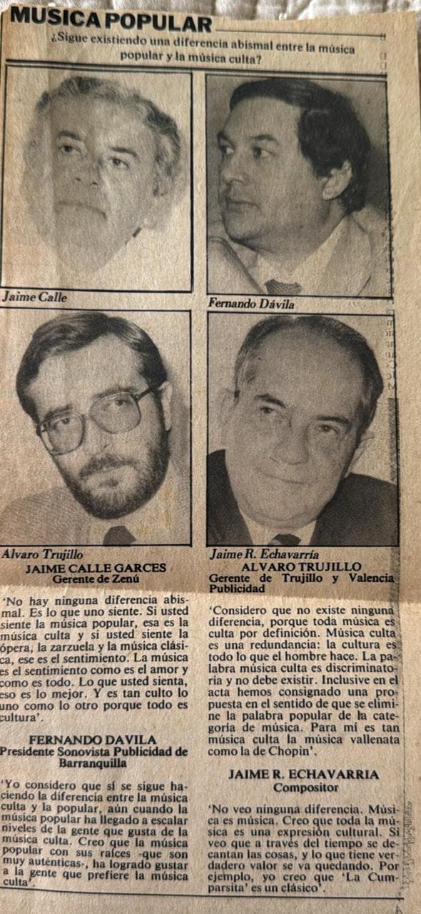 Recorte - Musica popular