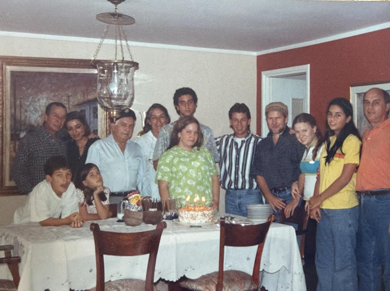 Reunion familiar con nietos e hijos