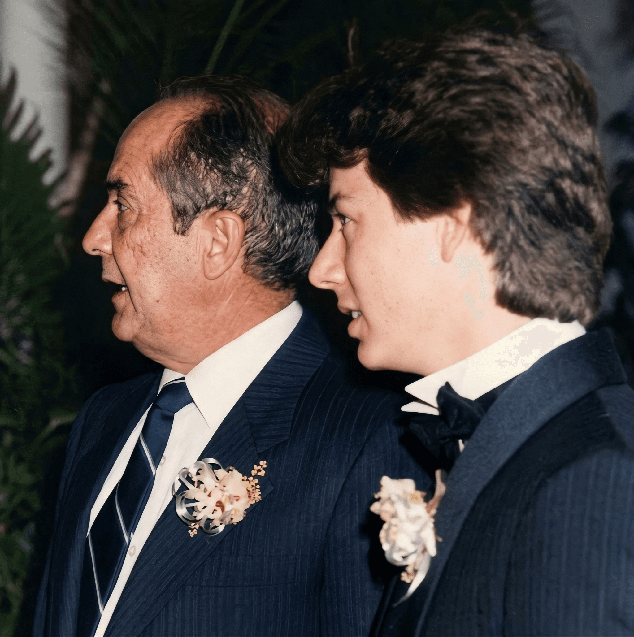 Jaime R. Echavarría con su padre Jaime Echavarría