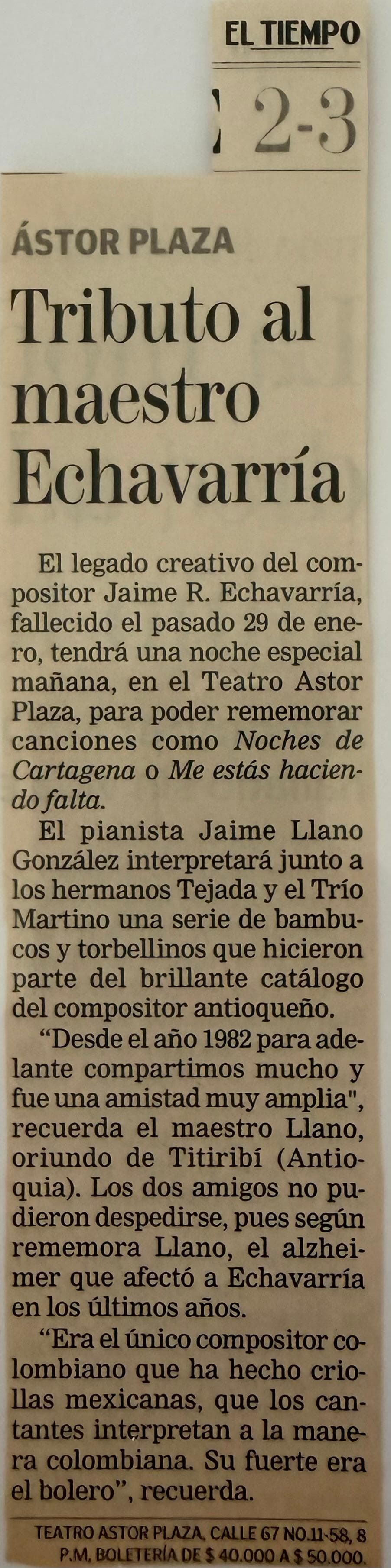 Notas y articulos fallecimiento jaie r
